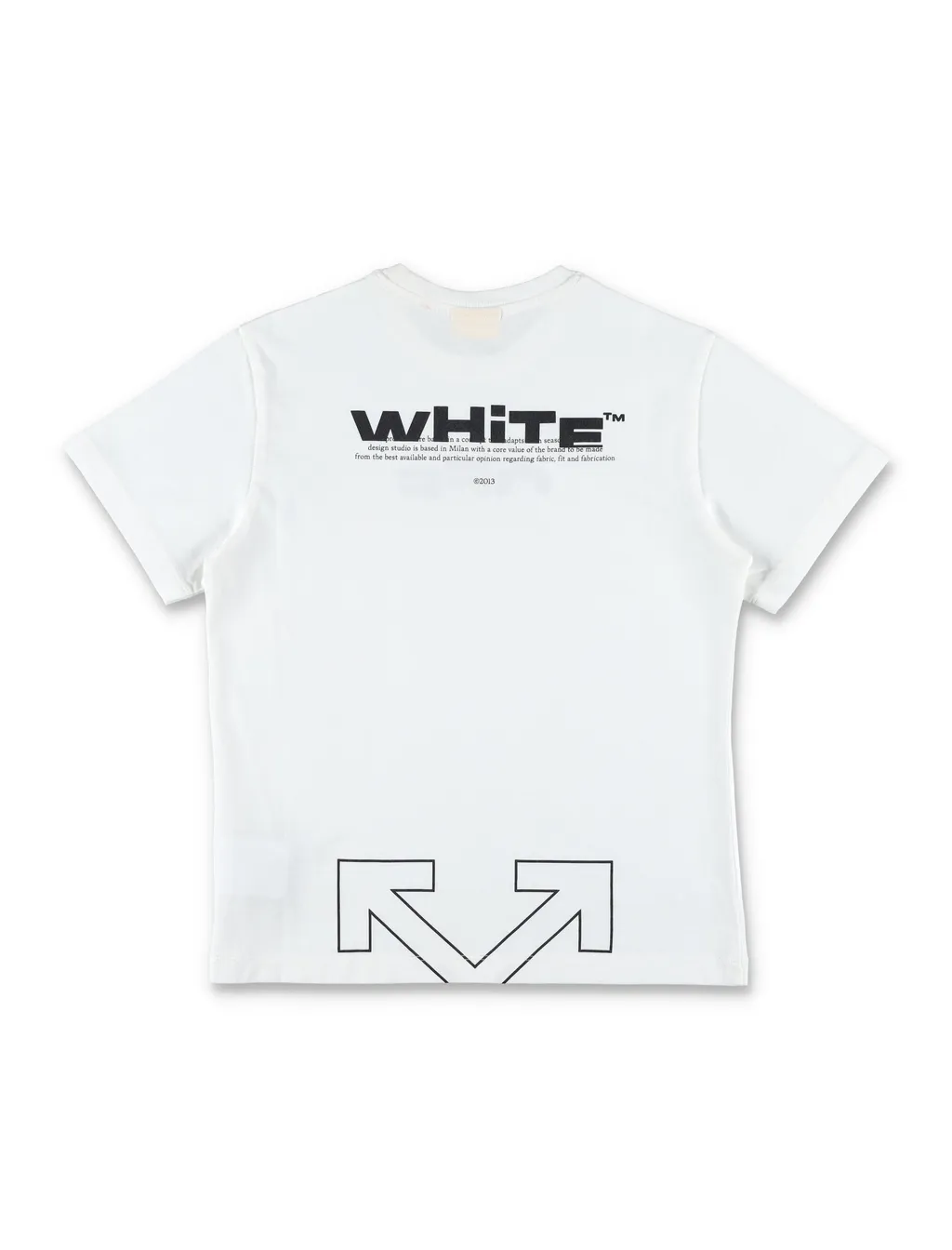 Off-White Kids Logo Printed Crewneck T-Shirt