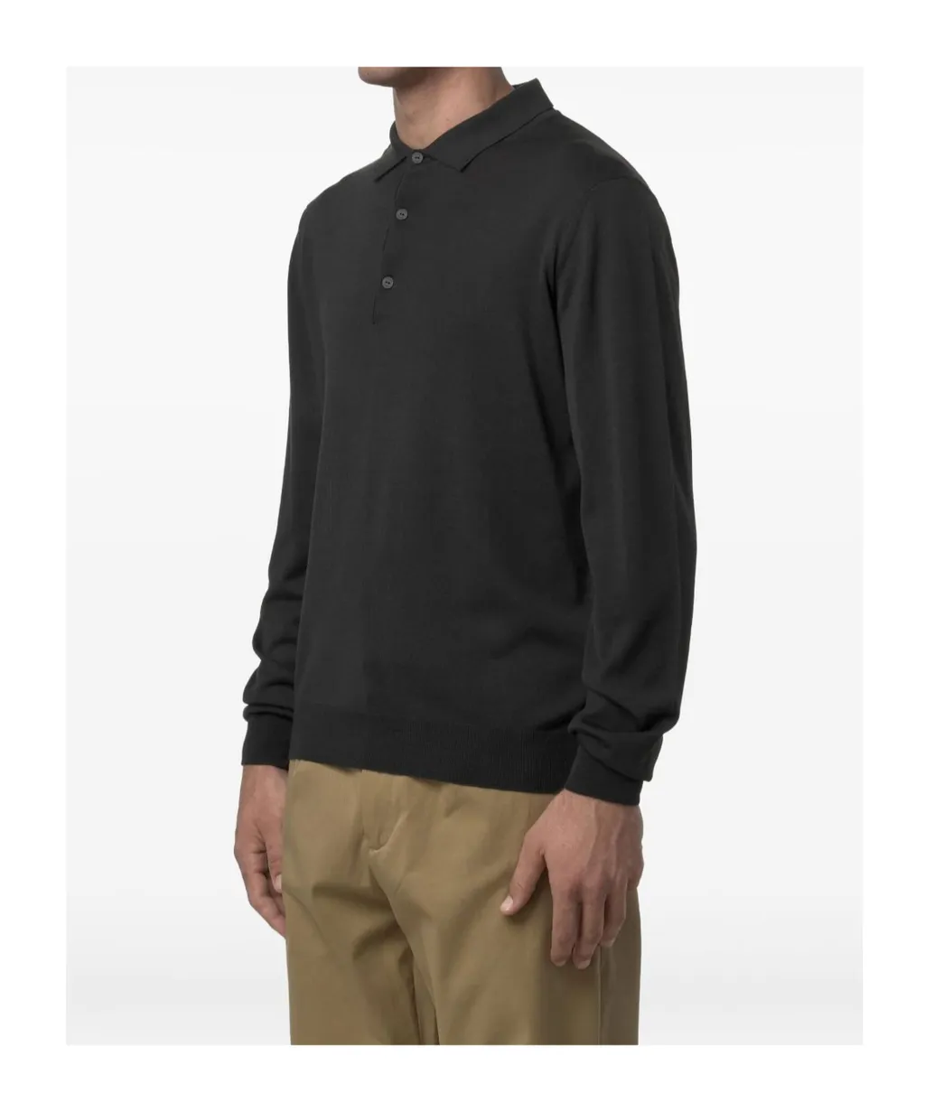 Long-Sleeved Polo Shirt