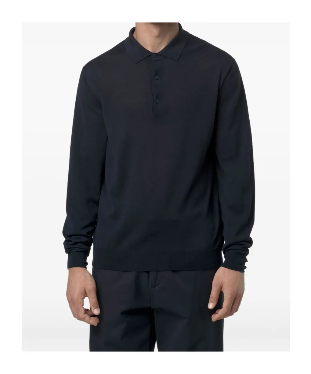Long-Sleeved Polo Shirt