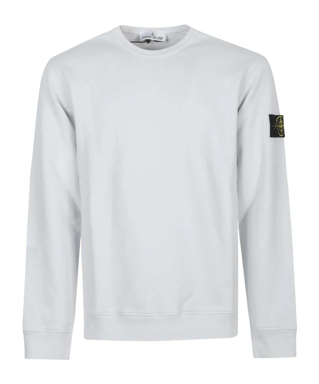 Crew-Neck Logo-Patch Sweatshirt