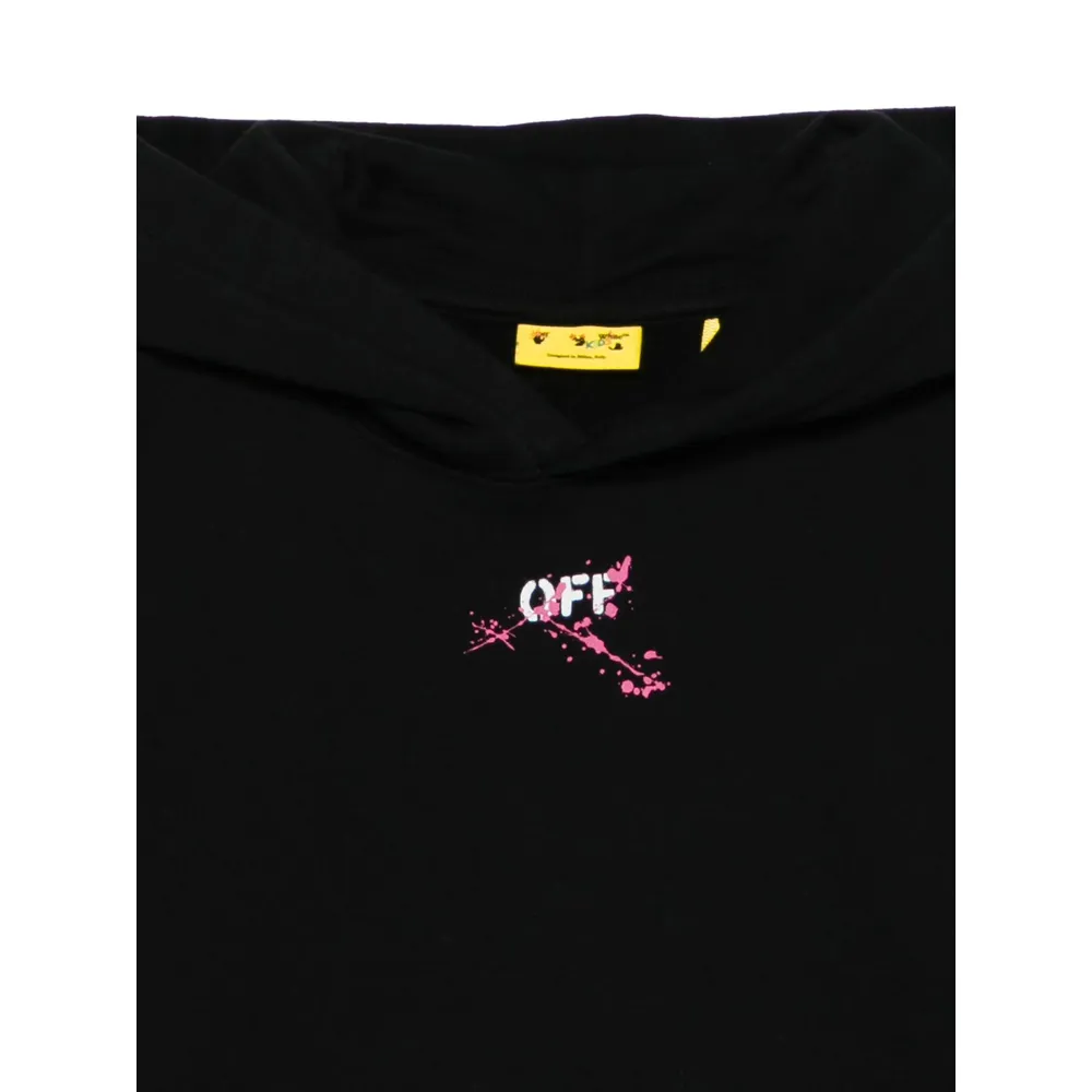 Off-White Kids Long Sleeved Graphic Printed Hoodie