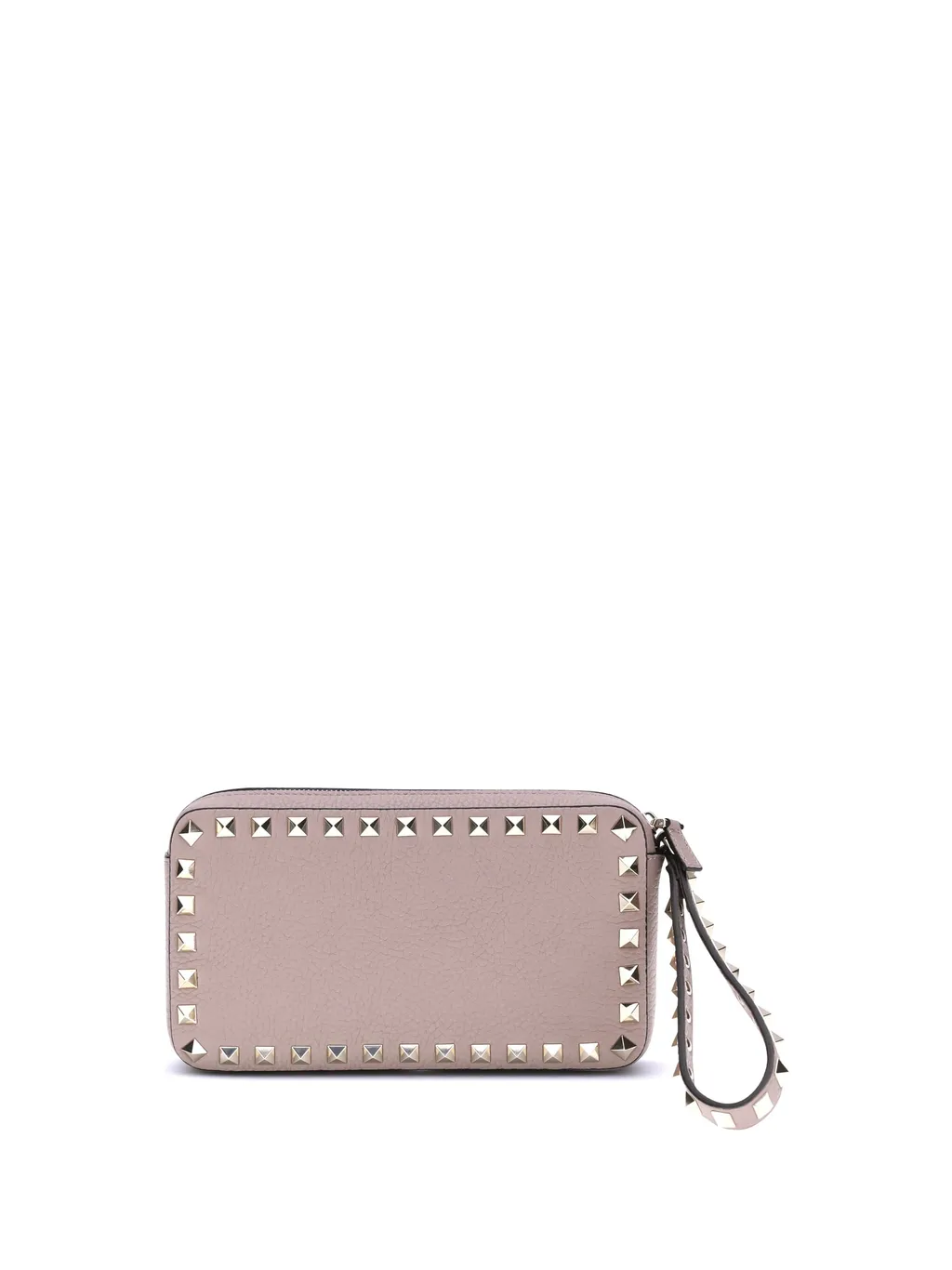 Valentino Garavani Rockstud Zip-Up Clutch Bag