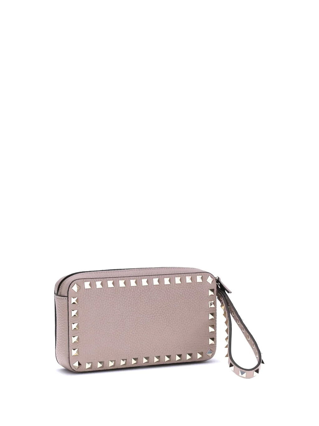 Valentino Garavani Rockstud Zip-Up Clutch Bag