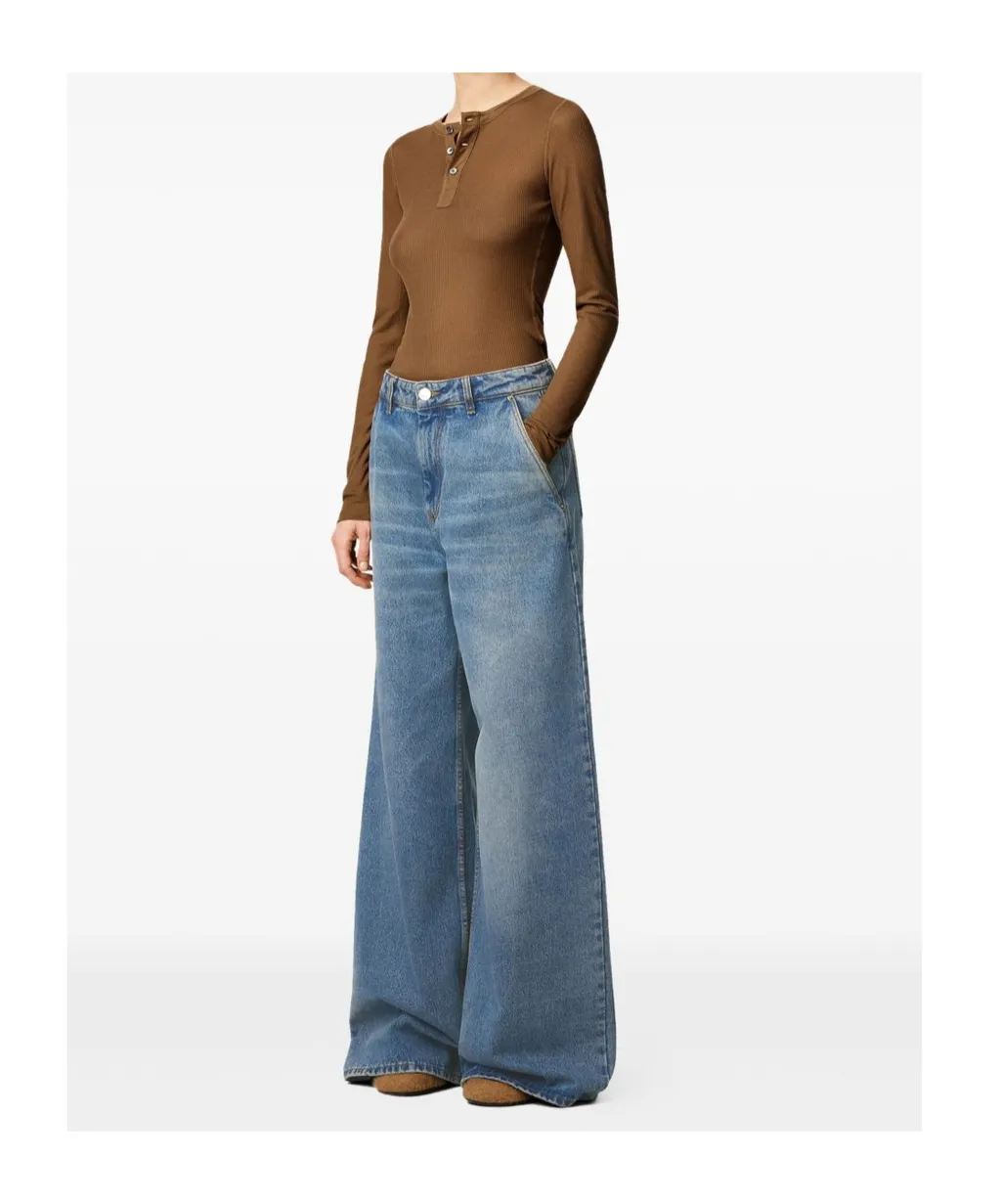Waistband Denim Trousers