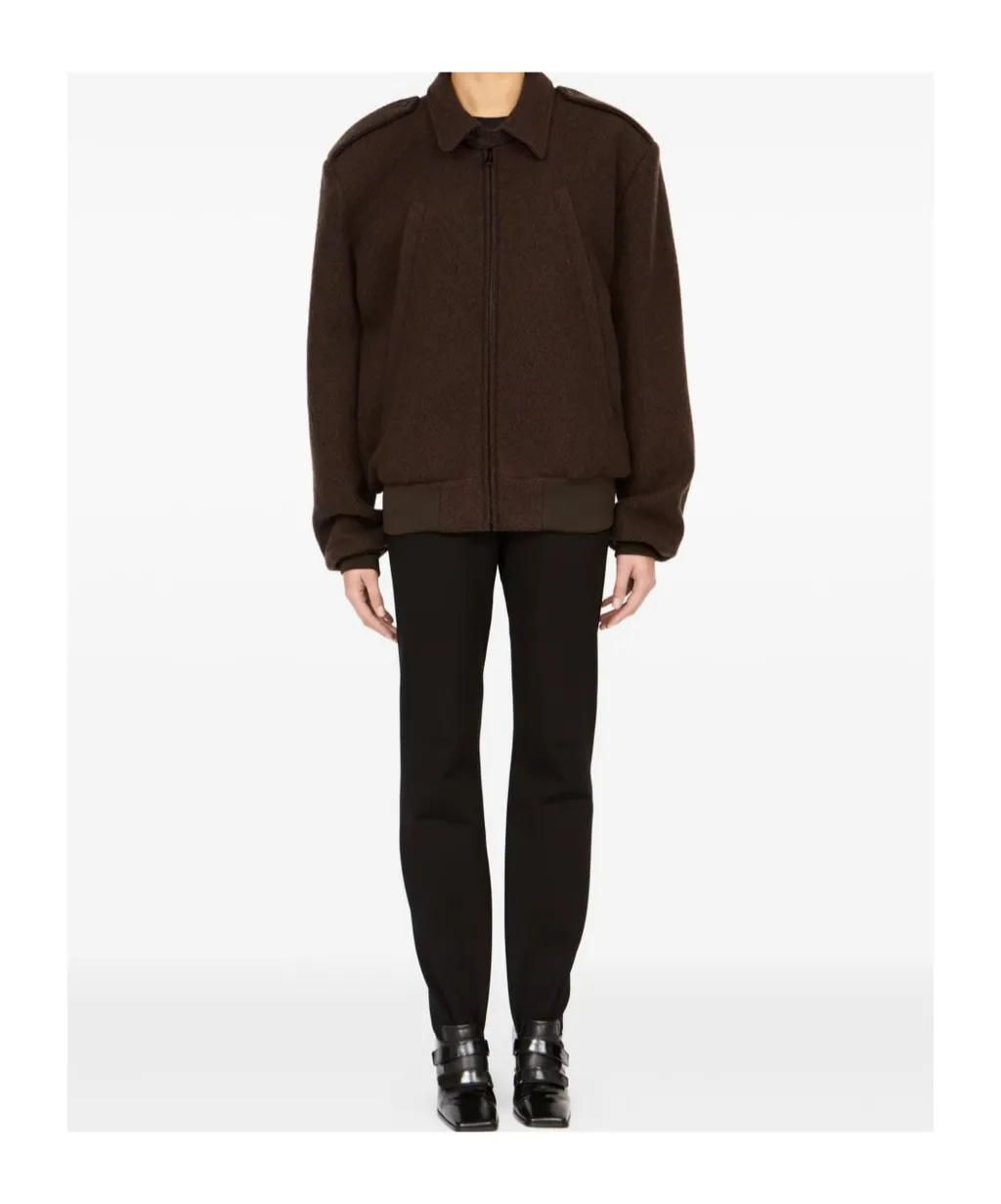 Mm6 Maison Margiela Point Collar Zipped Jacket