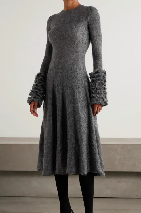 AlaÏA Frills Knitted Dress