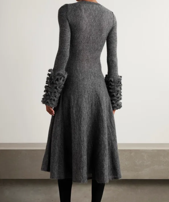 AlaÏA Frills Knitted Dress