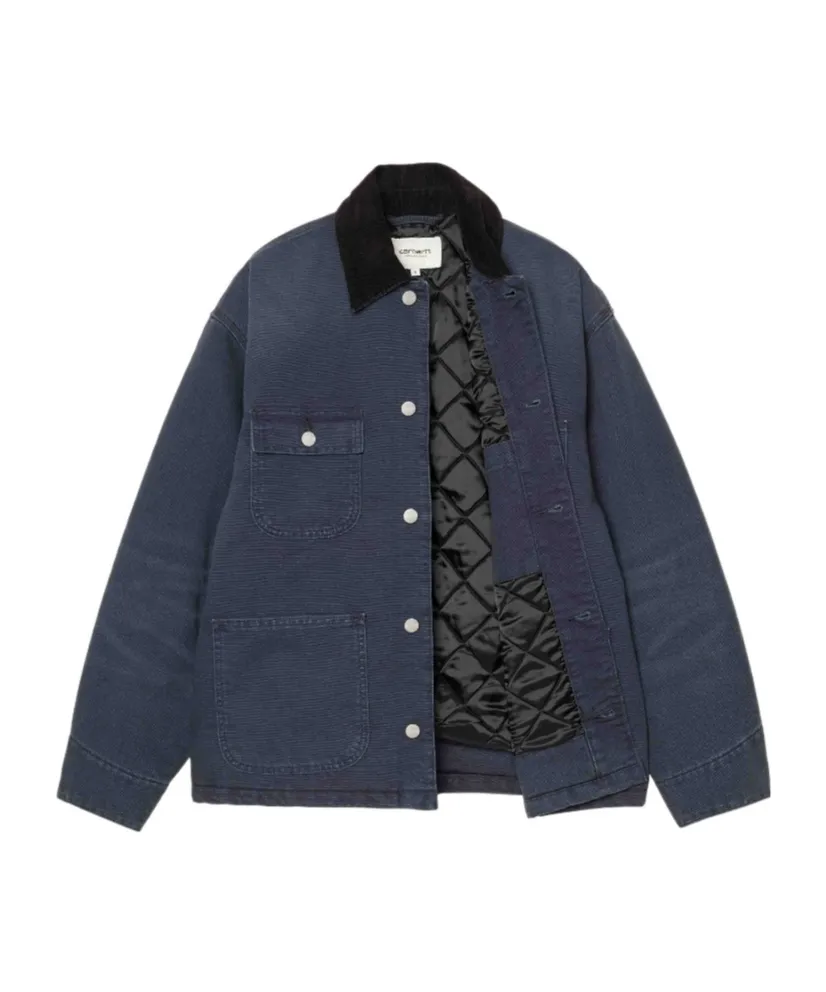 Corduroy-Collar Organic-Cotton Coat