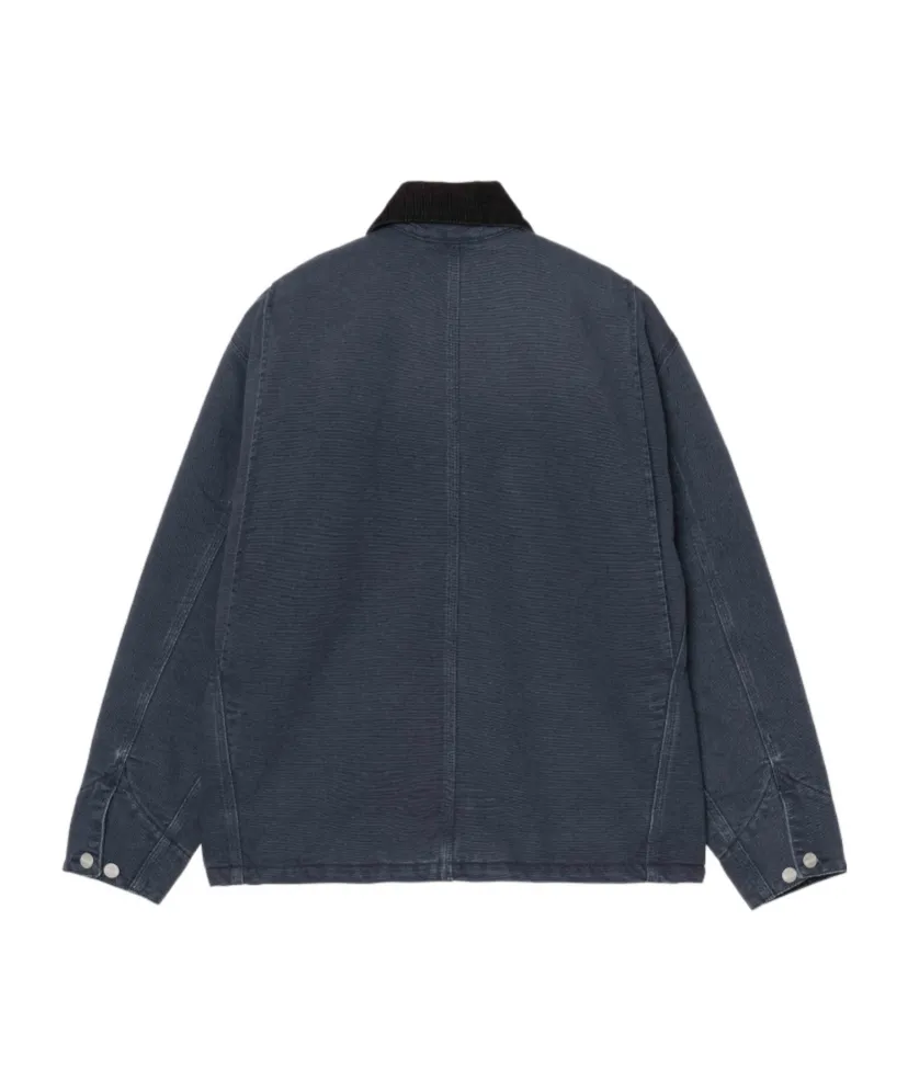 Corduroy-Collar Organic-Cotton Coat