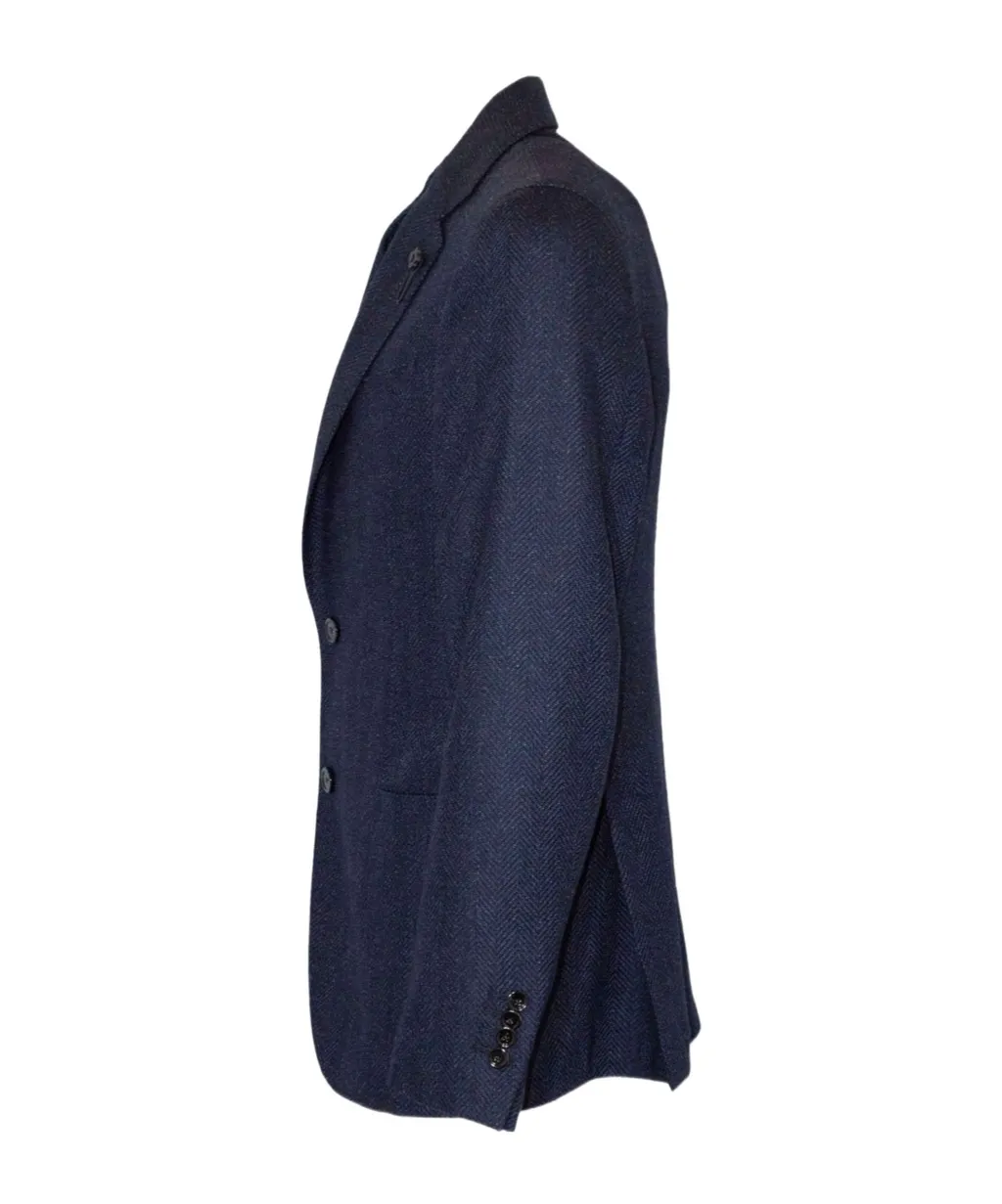 Herringbone Two-Button Blazer