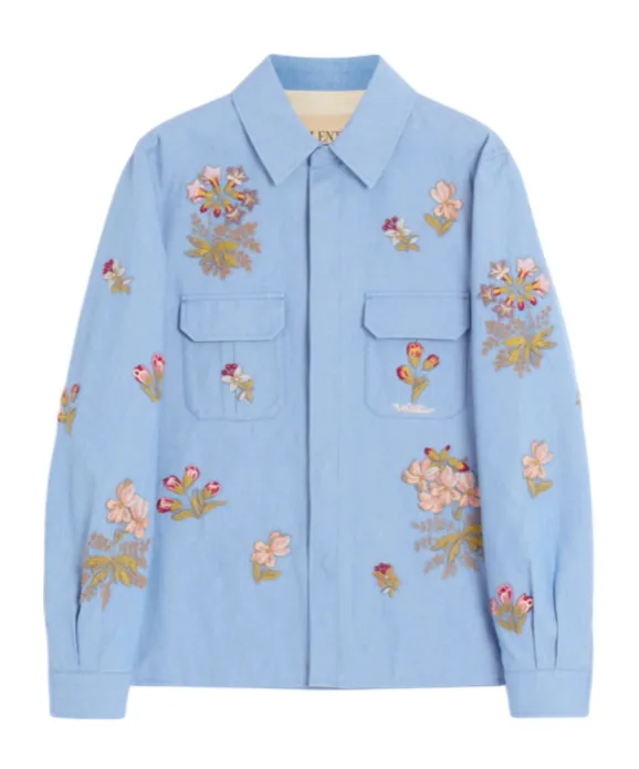 Embroidered Denim Shirt
