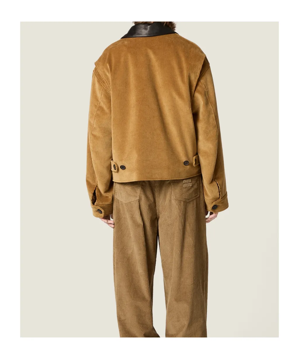Miu Miu Logo-Detailed Zipped Jacket