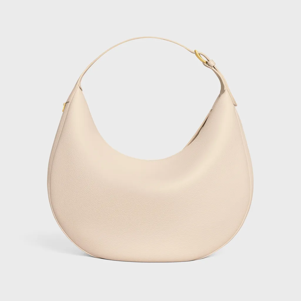 Large Celine Lulu In Grained Calfskin