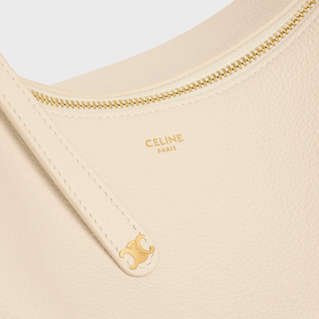 Large Celine Lulu In Grained Calfskin