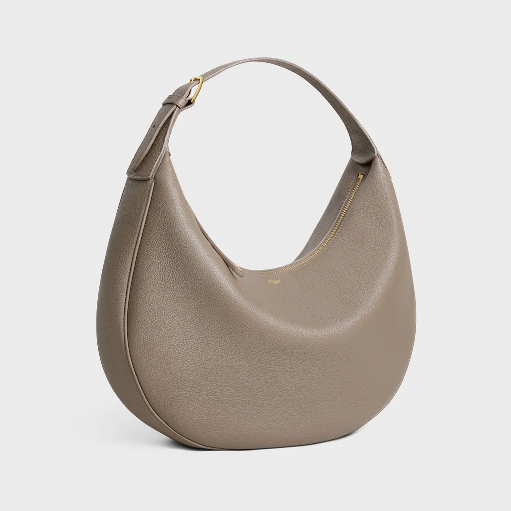 Large Celine Lulu In Grained Calfskin