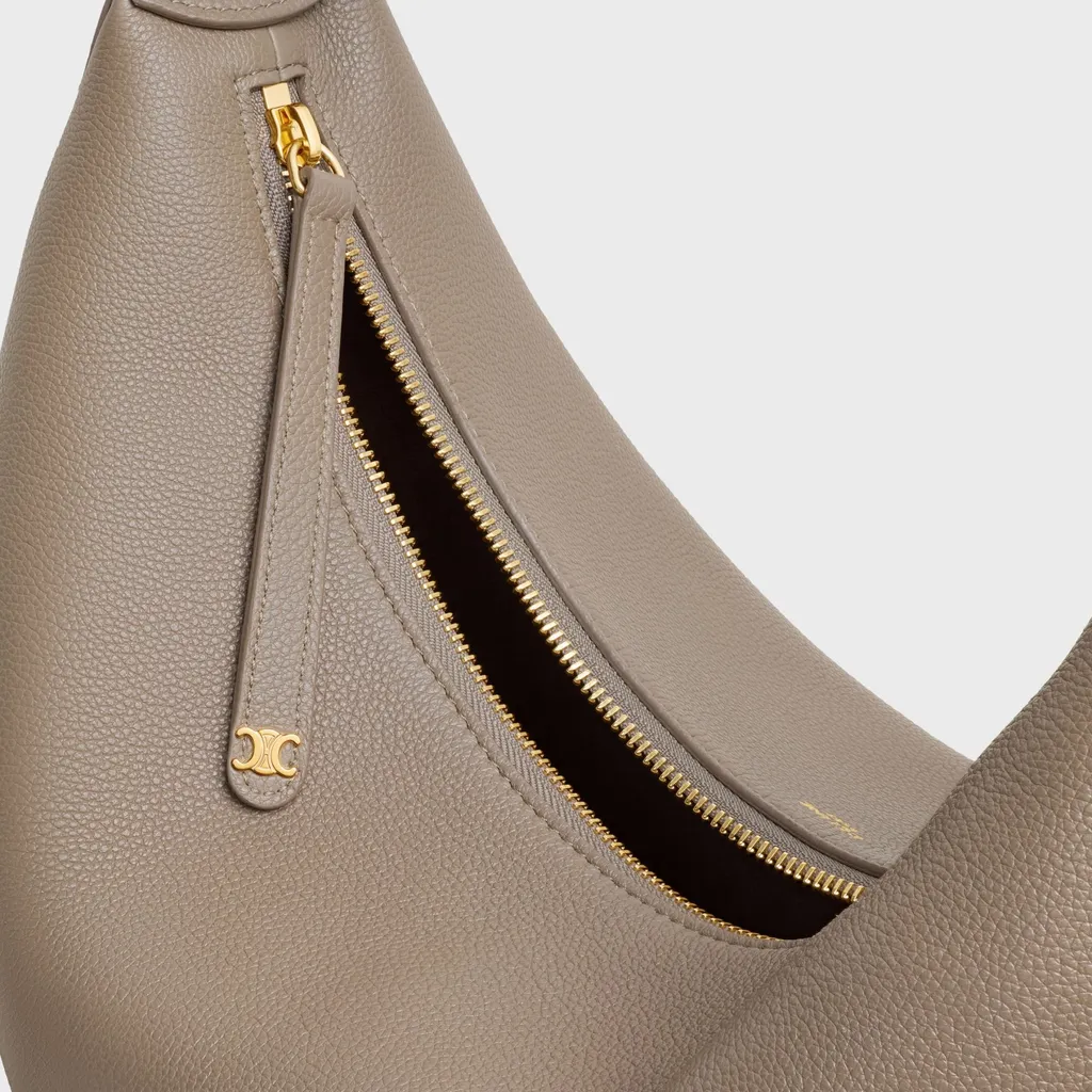 Large Celine Lulu In Grained Calfskin