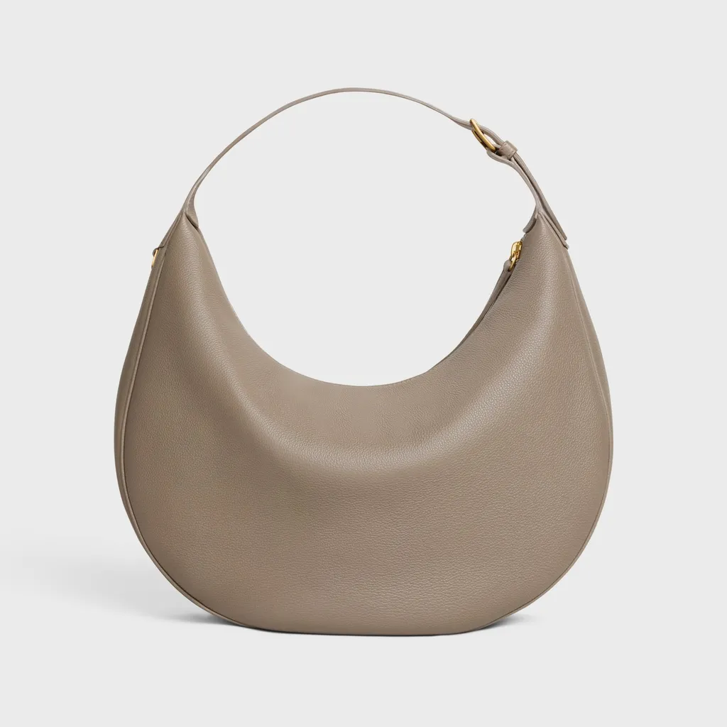 Large Celine Lulu In Grained Calfskin