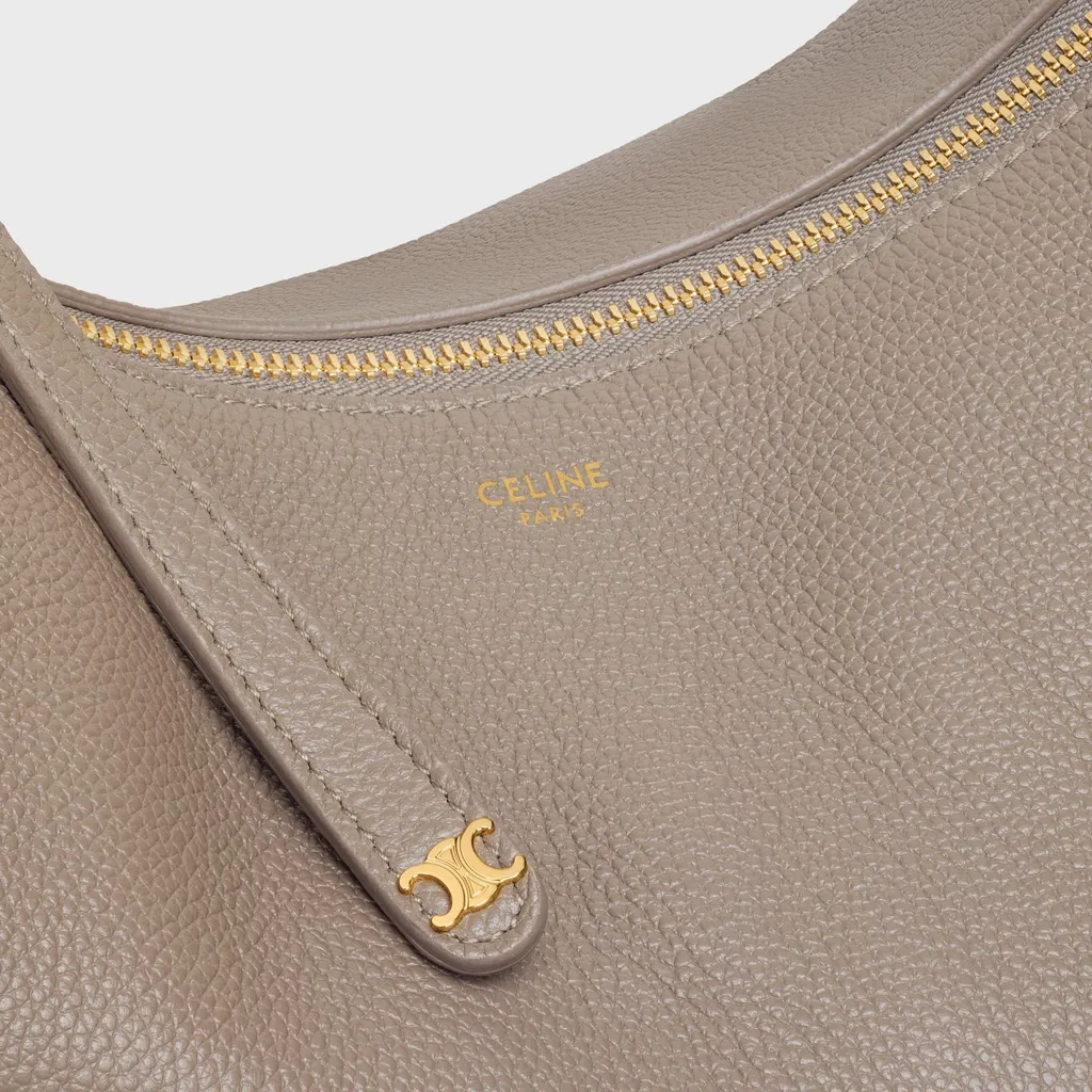Large Celine Lulu In Grained Calfskin