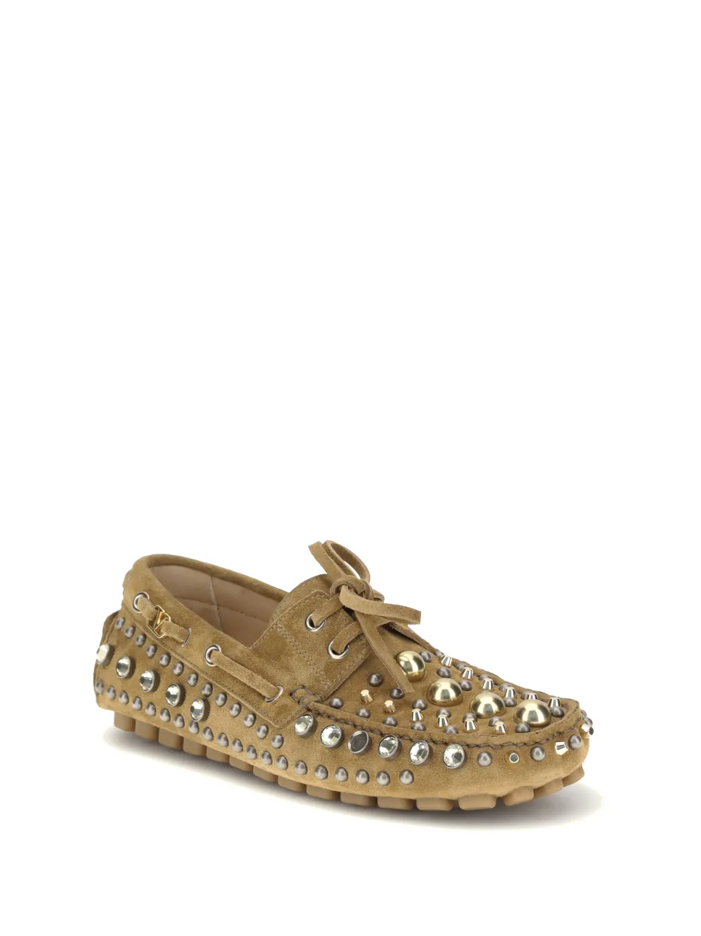 Crystal-Embellished Loafers