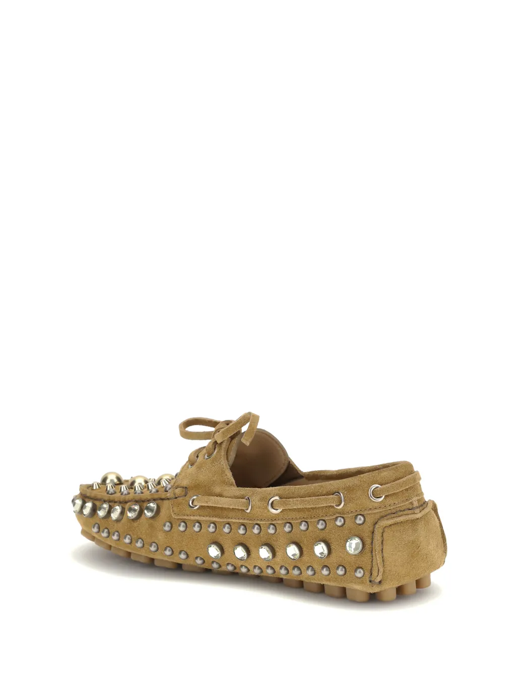 Crystal-Embellished Loafers