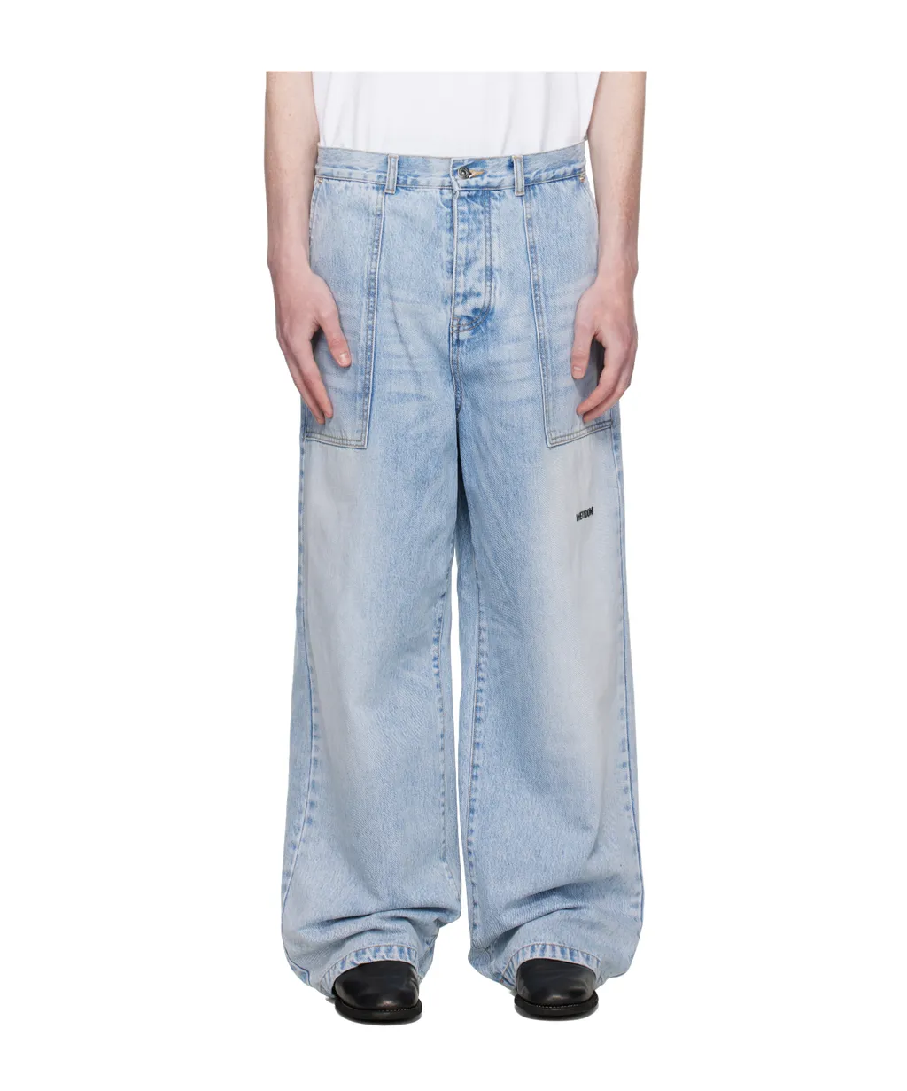Patch-Pocket Jeans