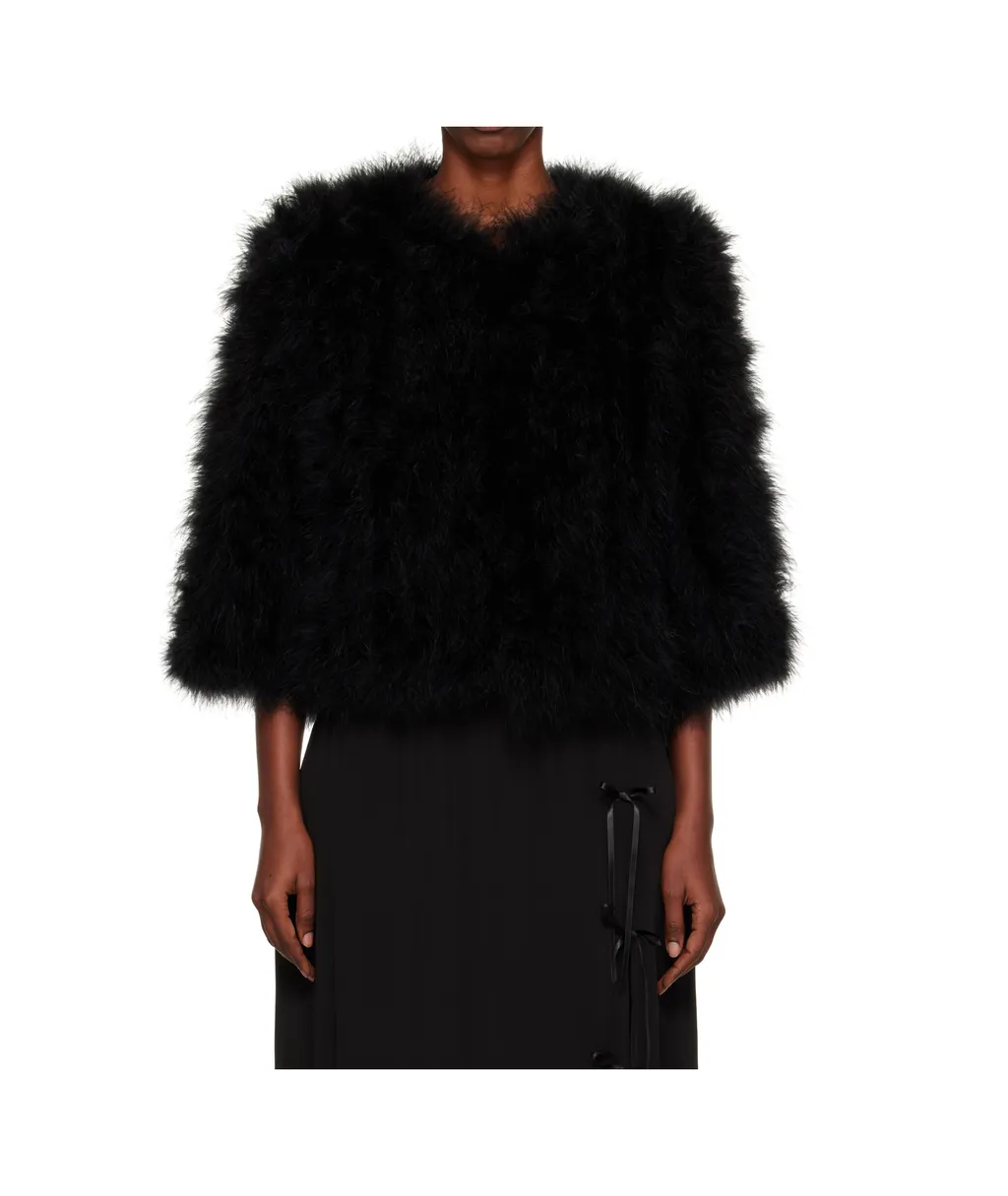 Short Feather Jacket