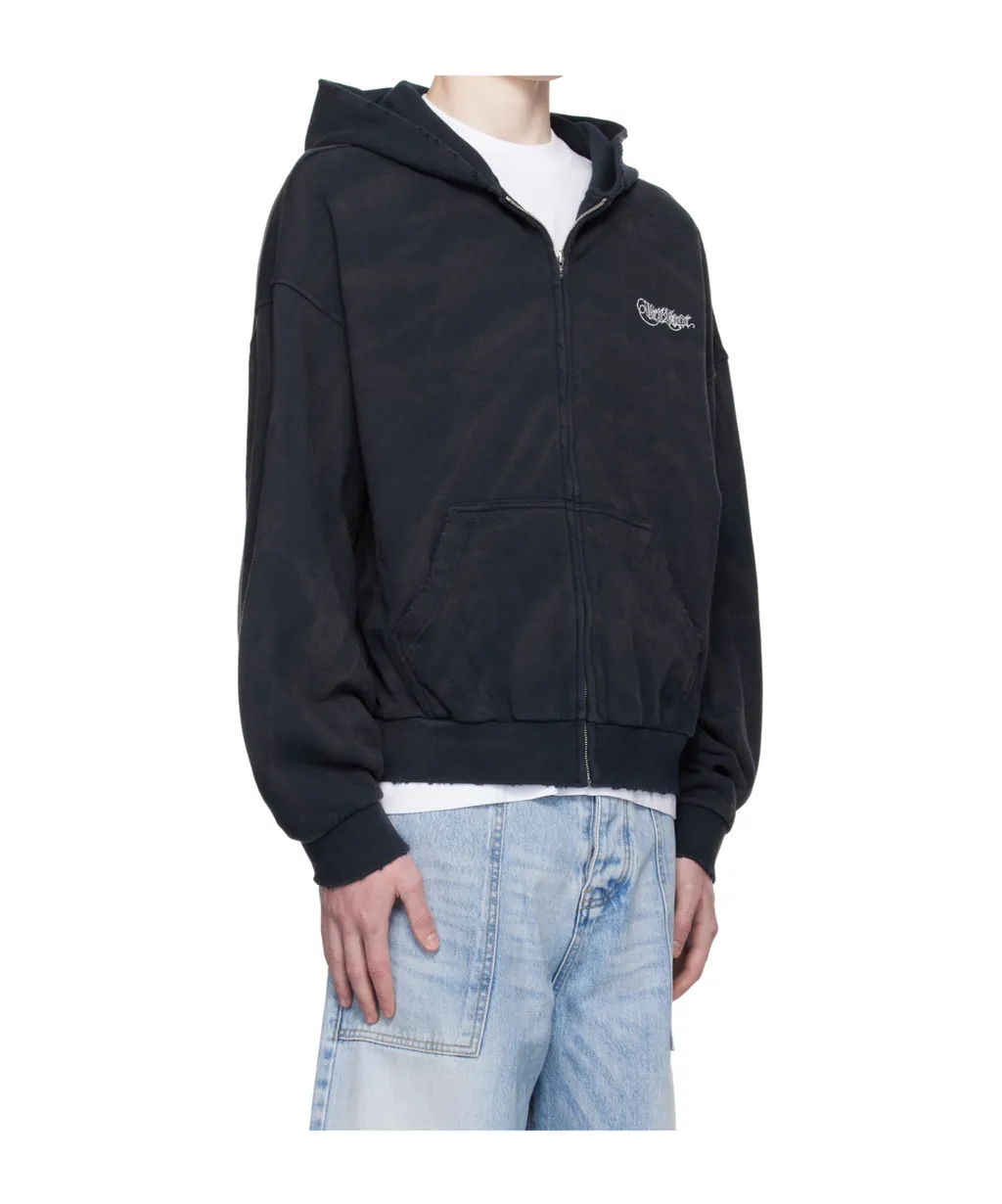Gothic Logo Printed Hoodie