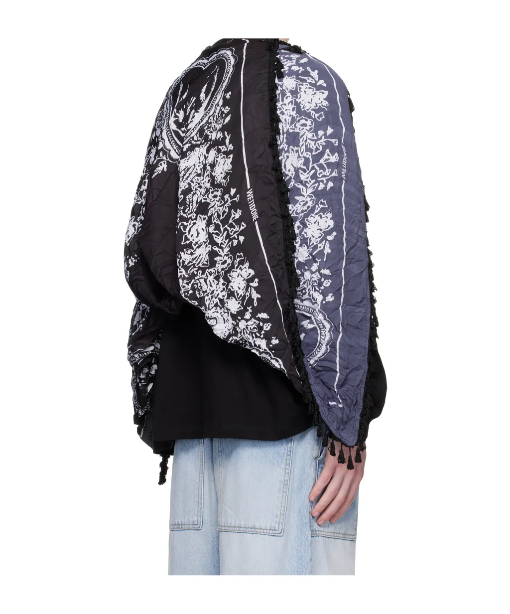 Print-Panel Cotton Sweatshirt