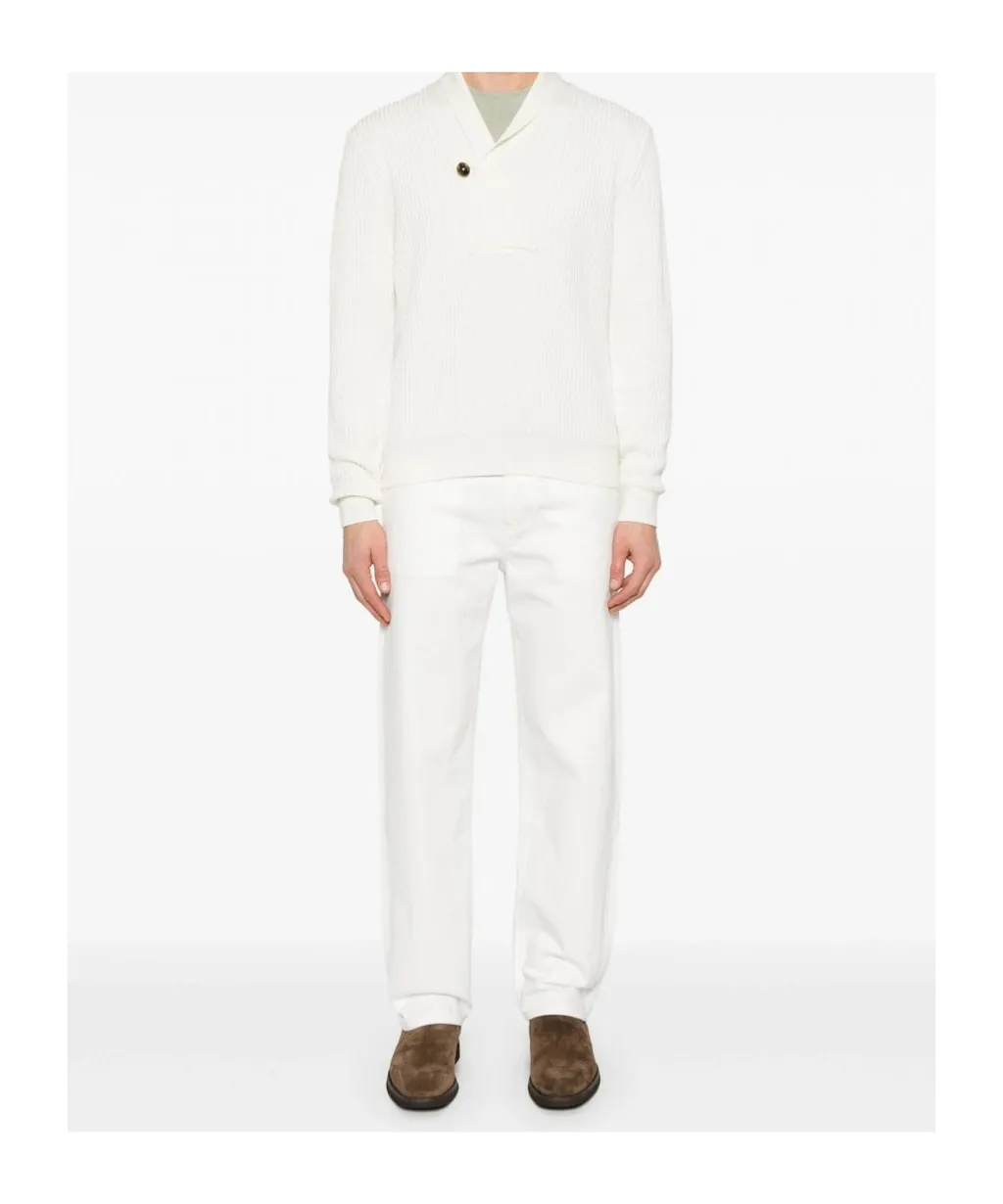 Tom Ford Botton-Detailed Shawl Collar Jumper