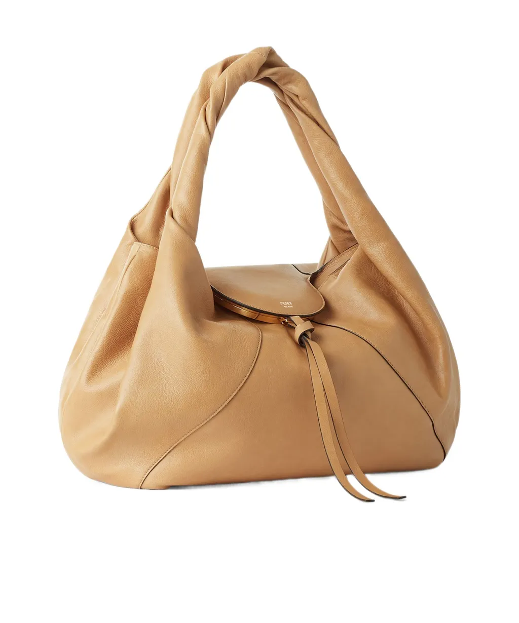 Beige Leather Bag
