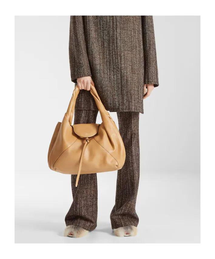 Beige Leather Bag