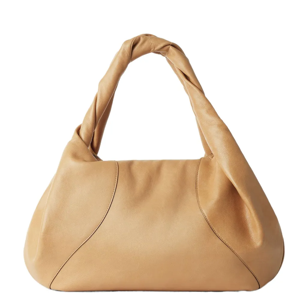 Beige Leather Bag
