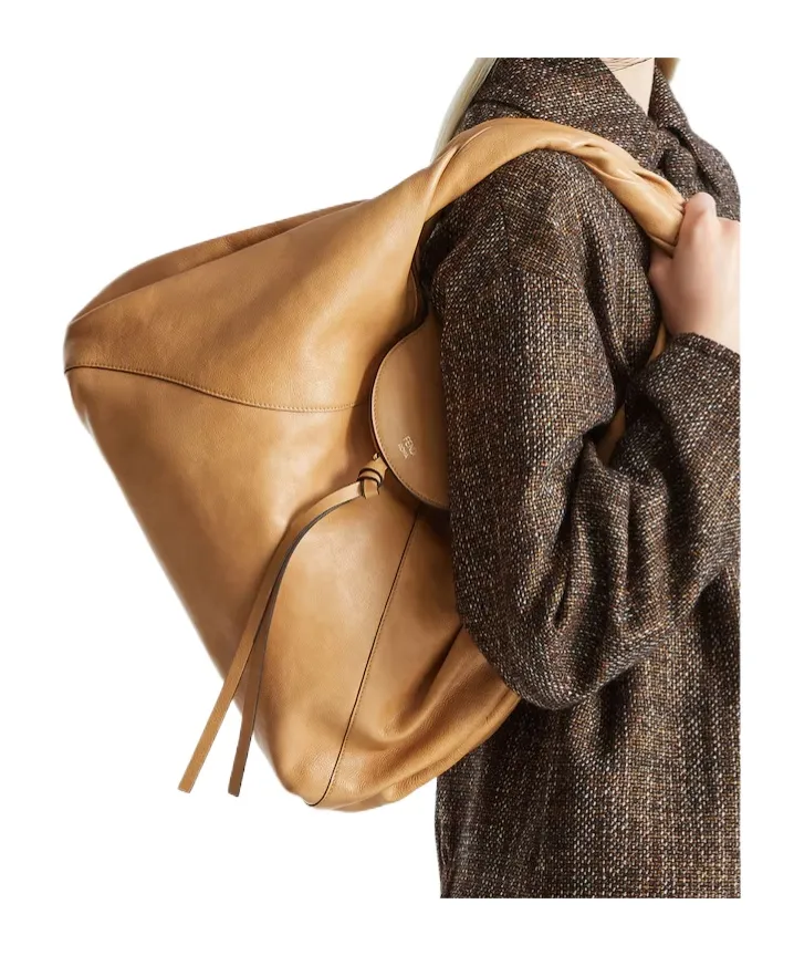 Beige Leather Bag