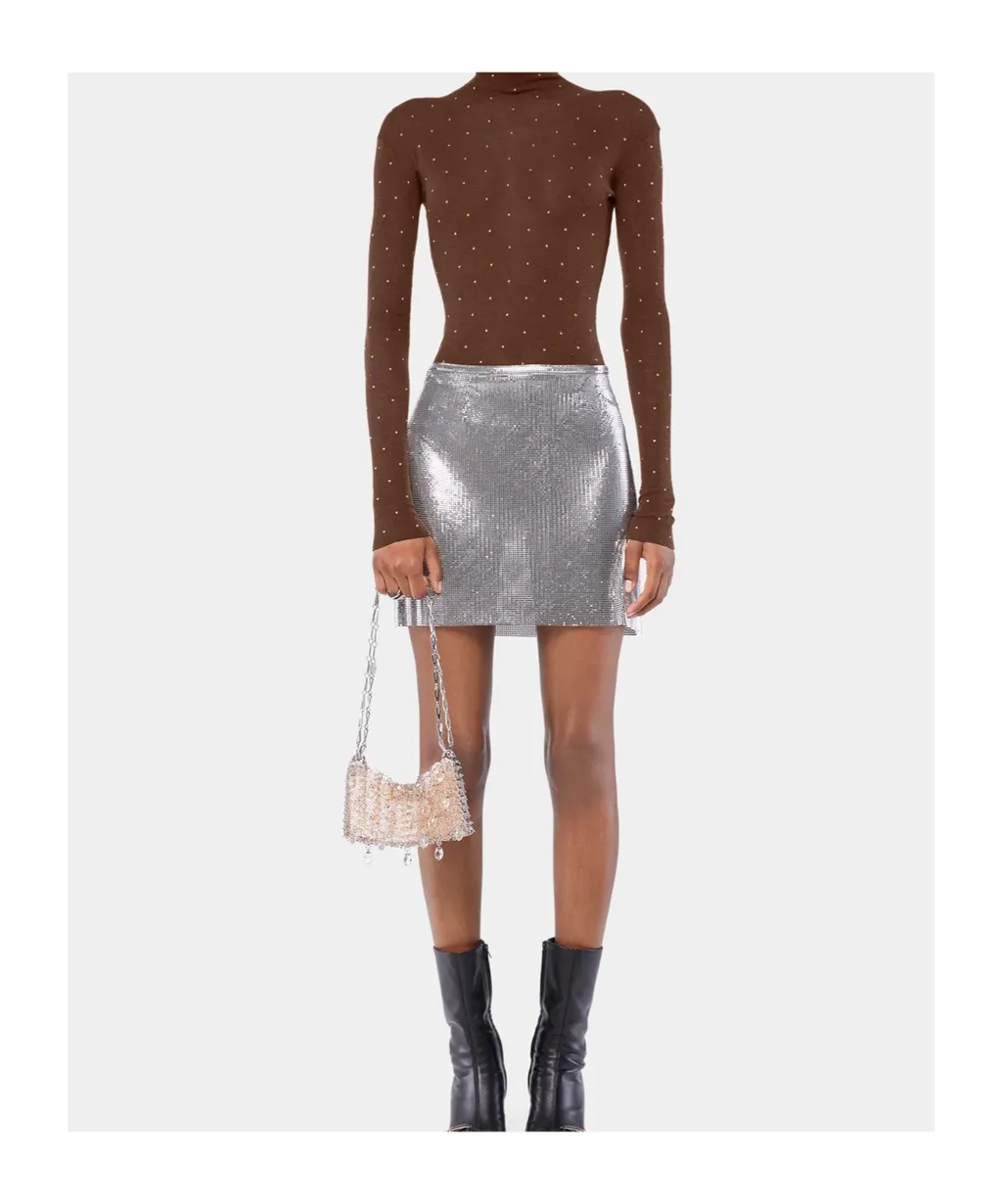 Rabanne 1969 Nano Crystal Resin Shoulder Bag