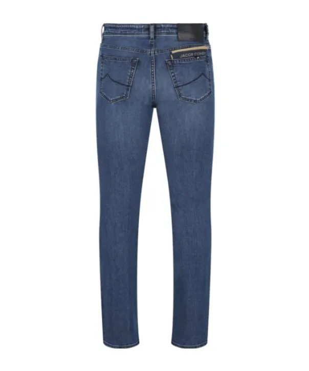 Jacob Cohen Logo-Patch Tapered-Leg Jeans