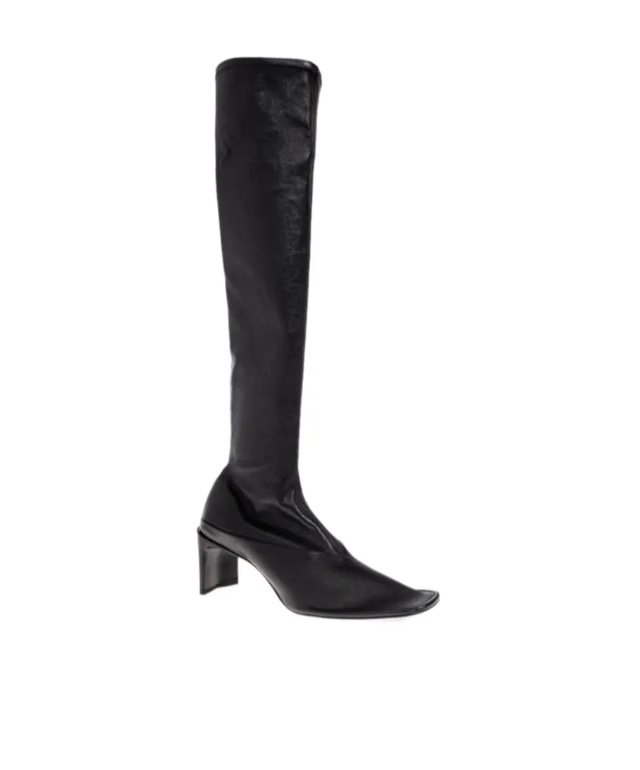 70Mm Knee-High Square-Toe Boots