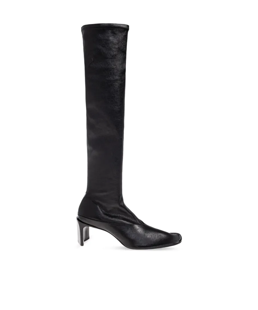 70Mm Knee-High Square-Toe Boots