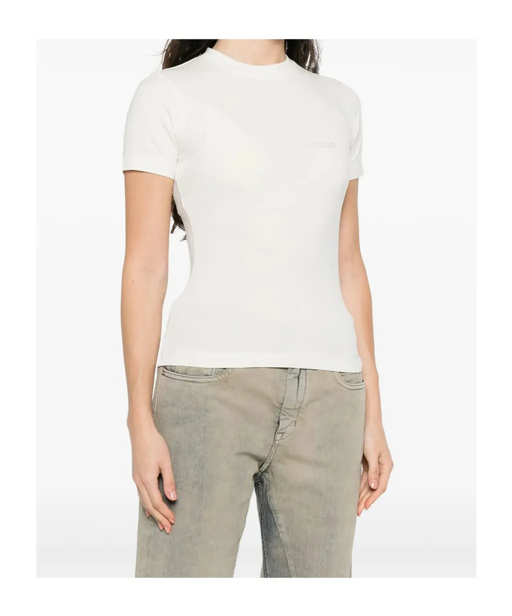 Short-Sleeved Crew-Neck Top