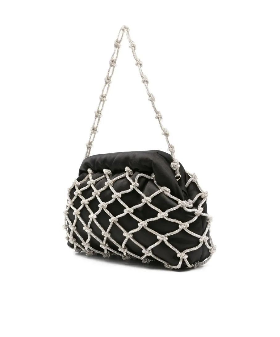 Crystal-Embellished Shoulder Bag
