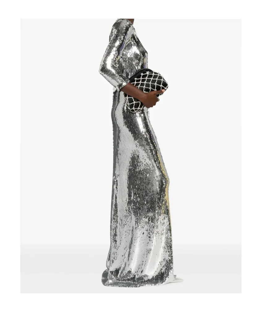 Crystal-Embellished Shoulder Bag