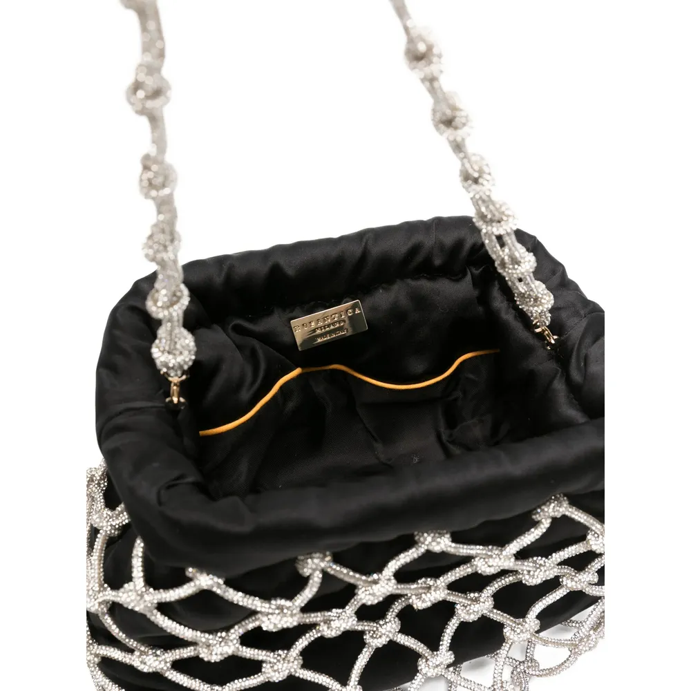 Crystal-Embellished Shoulder Bag