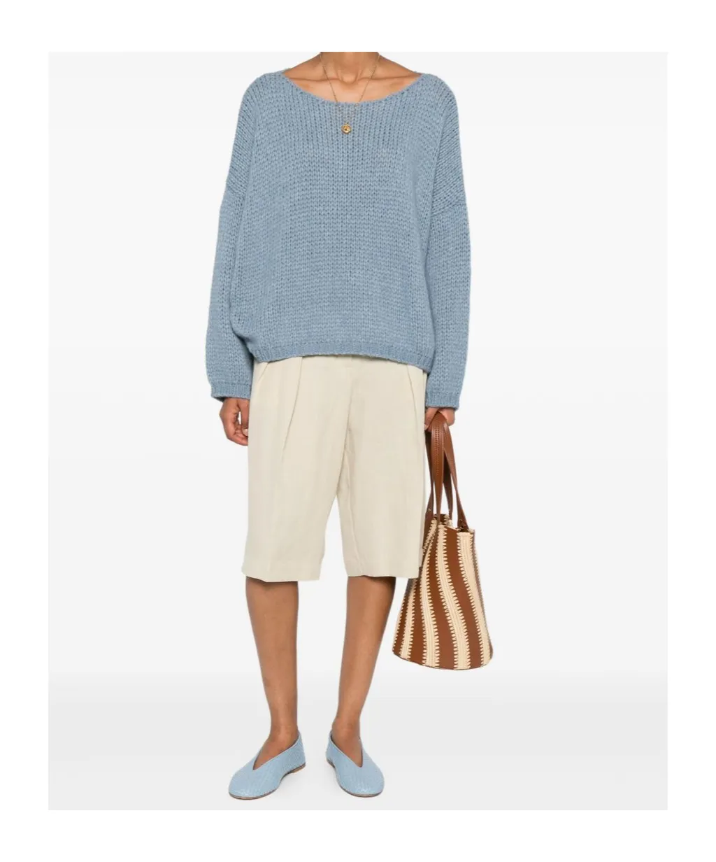 Long-Sleeved Knitted Sweater