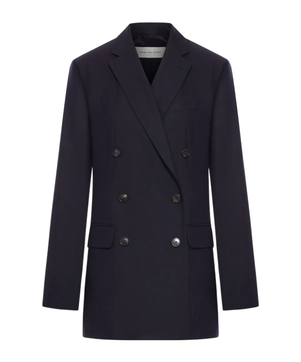 Dries Van Noten Double Breasted Long Sleeved Jacket