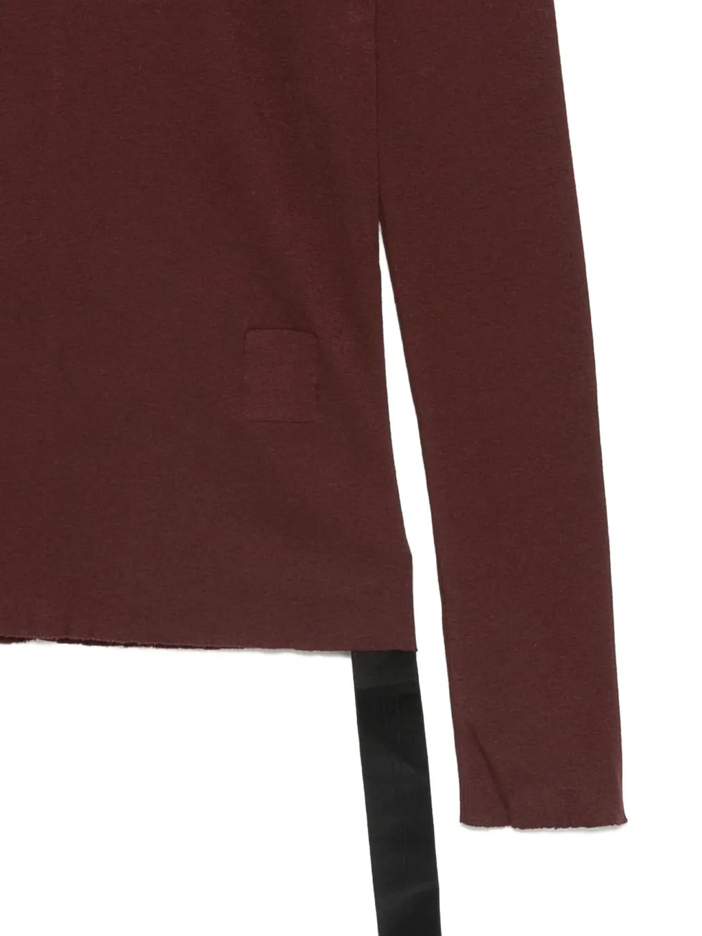 Raw-Cut Ribbon-Detail T-Shirt
