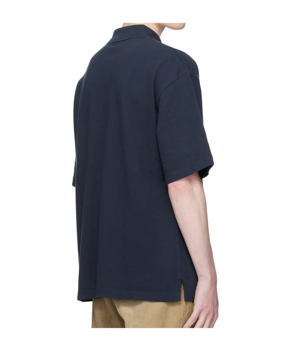 Bold Fox-Head Patch Polo Shirt
