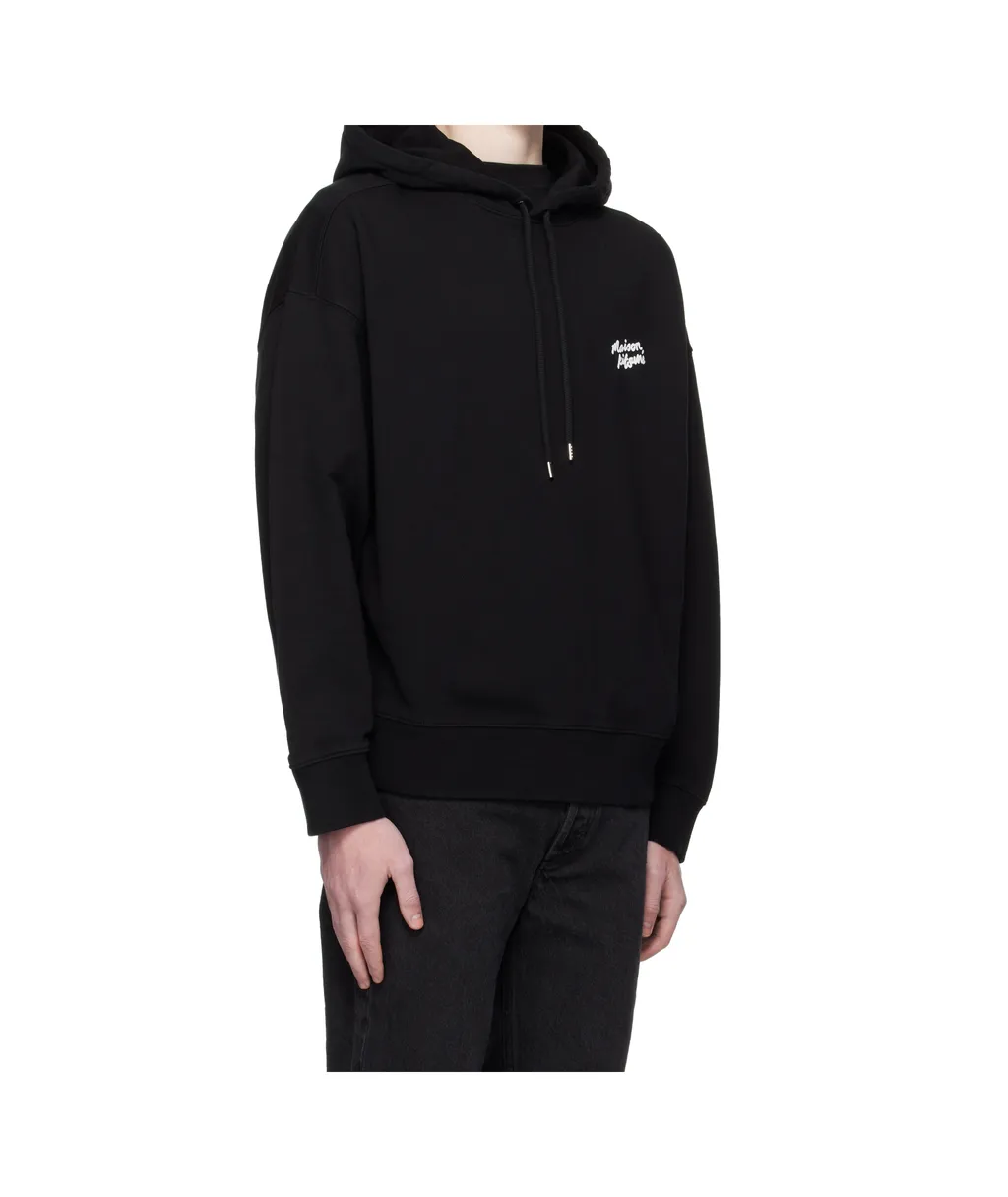 Maison Kitsuné Logo Printed Drawstring Hoodie