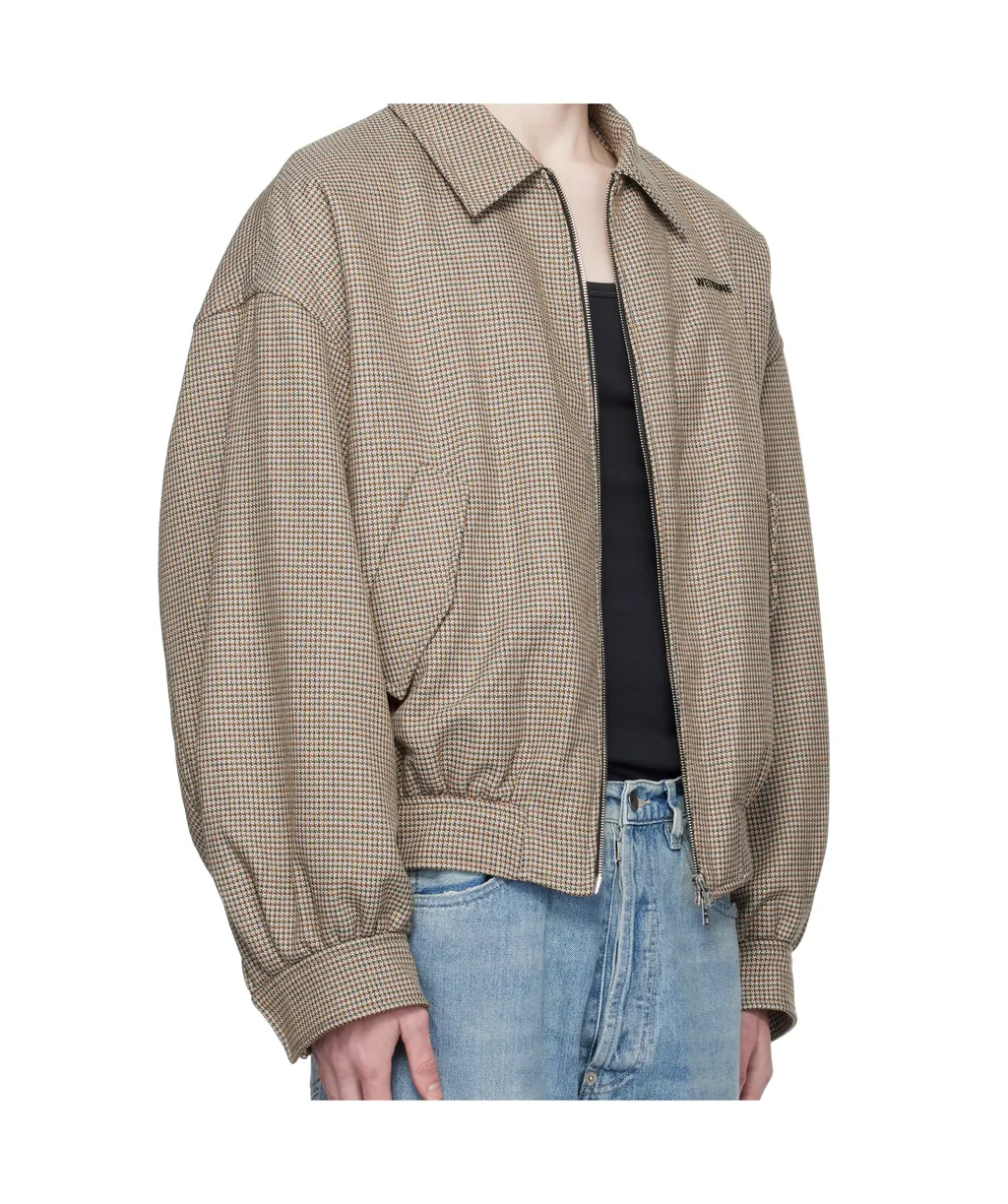 Plaid Bomber Jacket