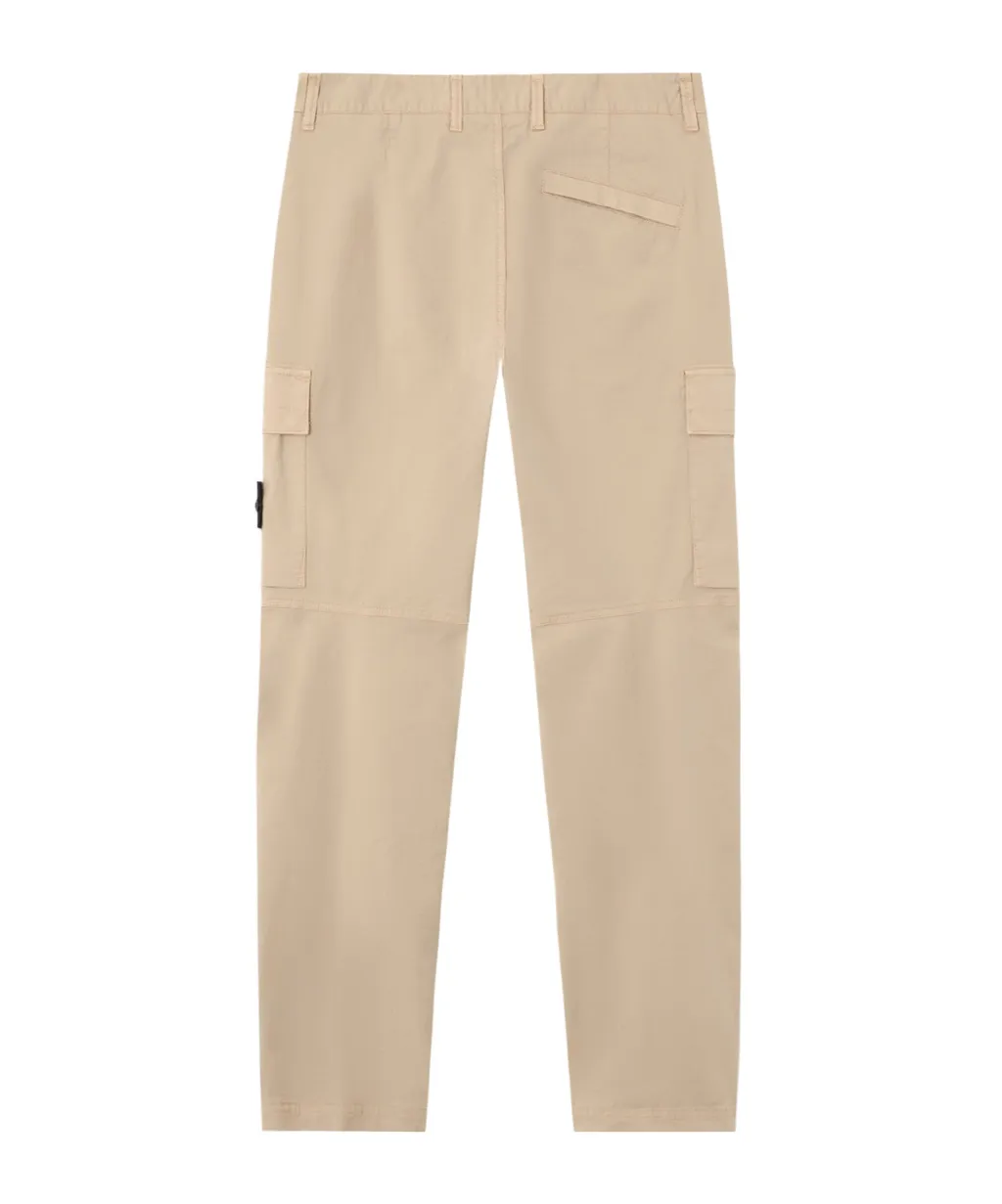Stone Island Logo Patch Straight-Leg Trousers