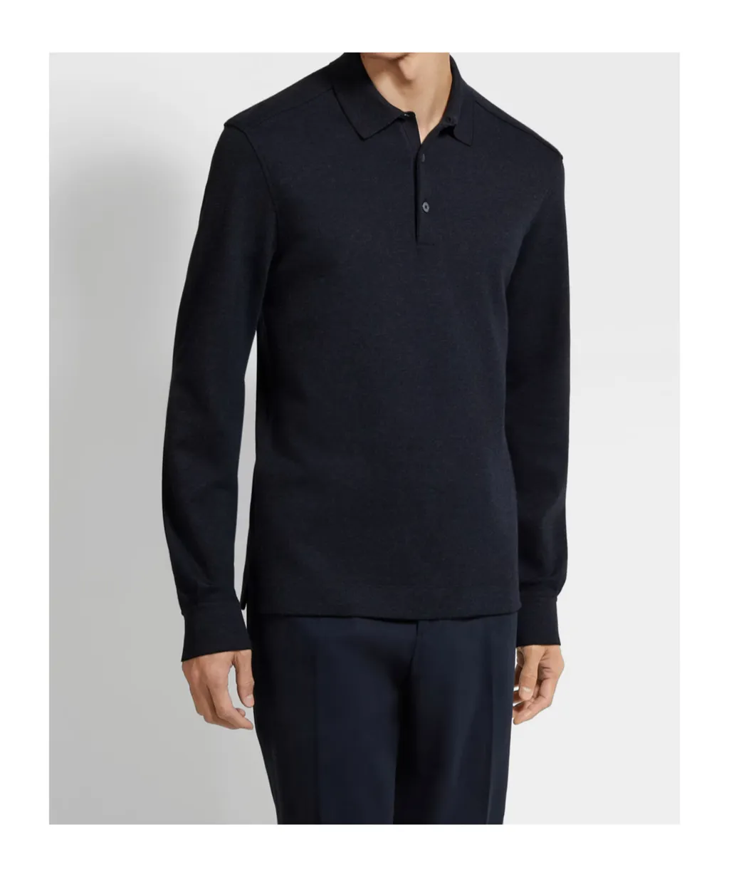 Long-Sleeve Polo Shirt
