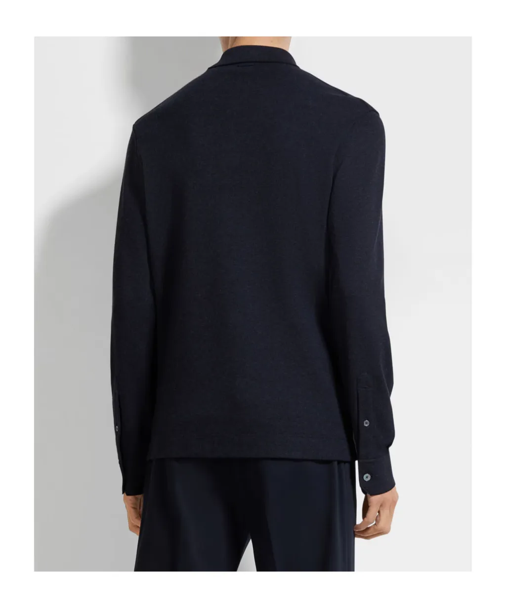 Long-Sleeve Polo Shirt